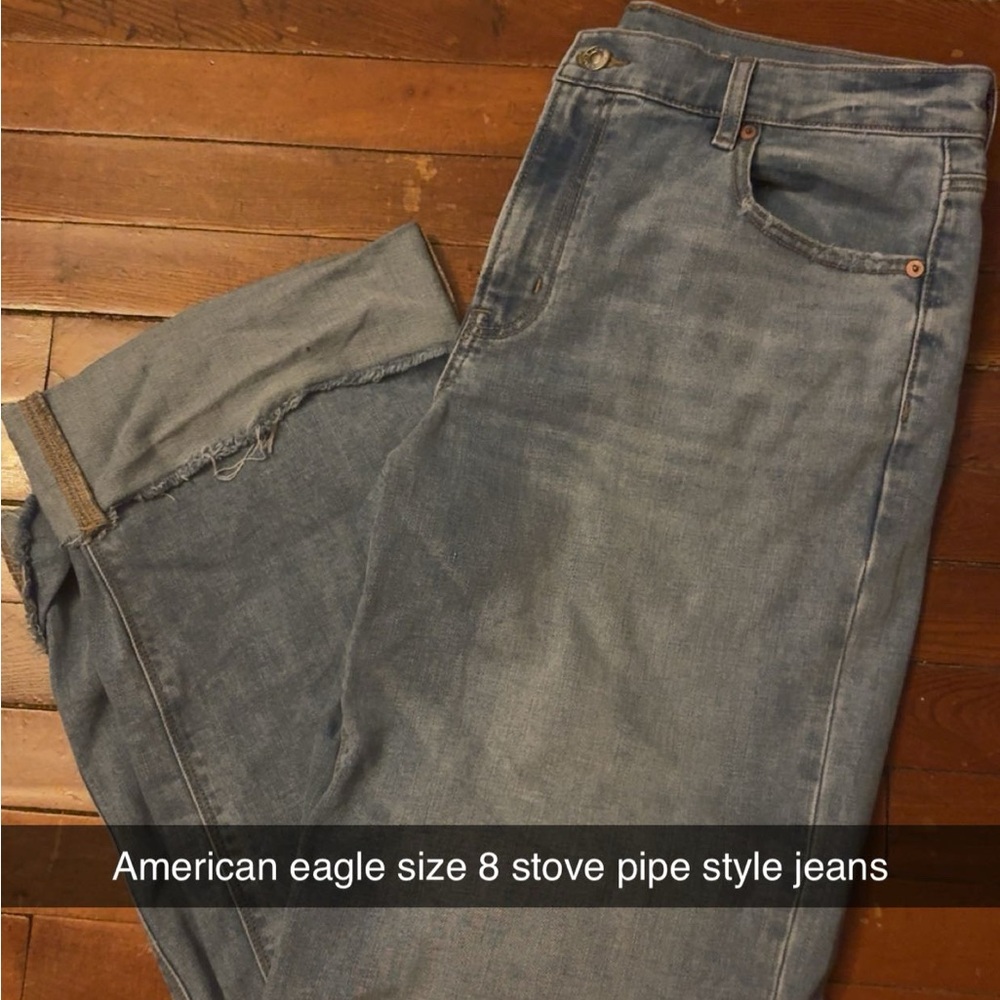 American Eagle Outfitters Blue Straight Jeans